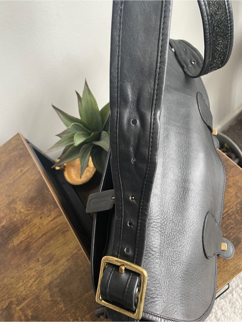 Black Vintage Coach Carrier Messenger Bag Made in New York City Style 9800 - Picture 10 of 16